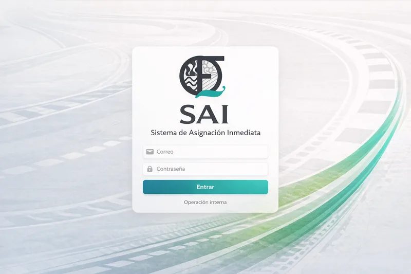 Pantalla del Sistema de Asignación Inmediata SAI